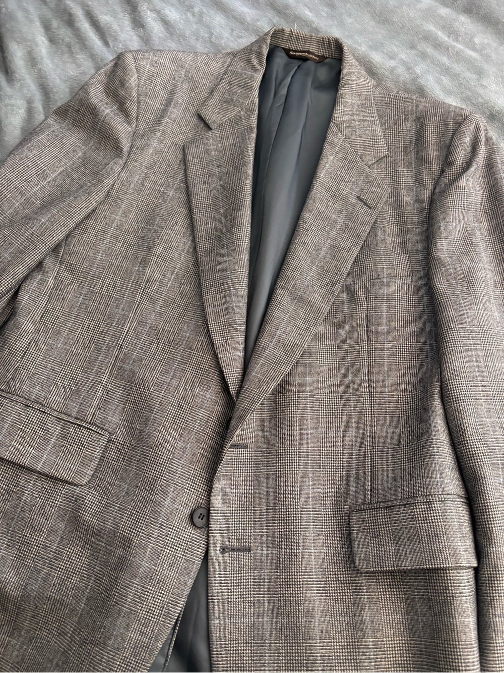 Samuelsohn Glen Plaid Brown Sport Coat
